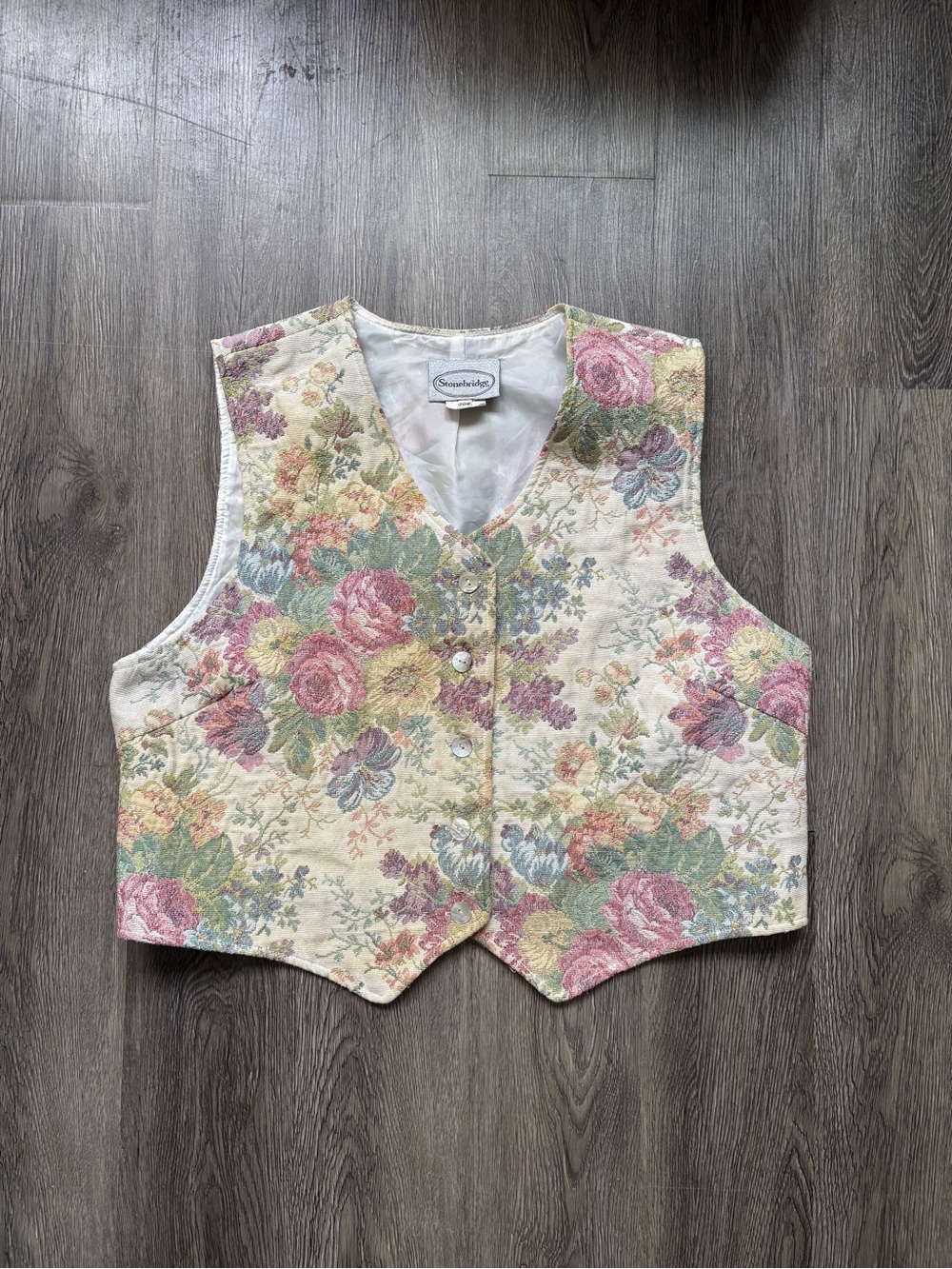 Stonebridge Floral Vest | Pink Purple Blue | 20W